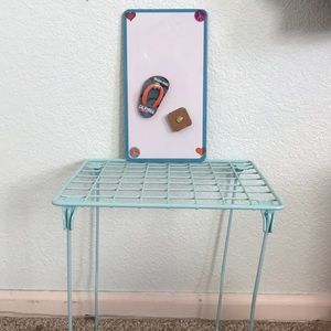 Locker stuff (2 magnets, whiteboard, shelf)